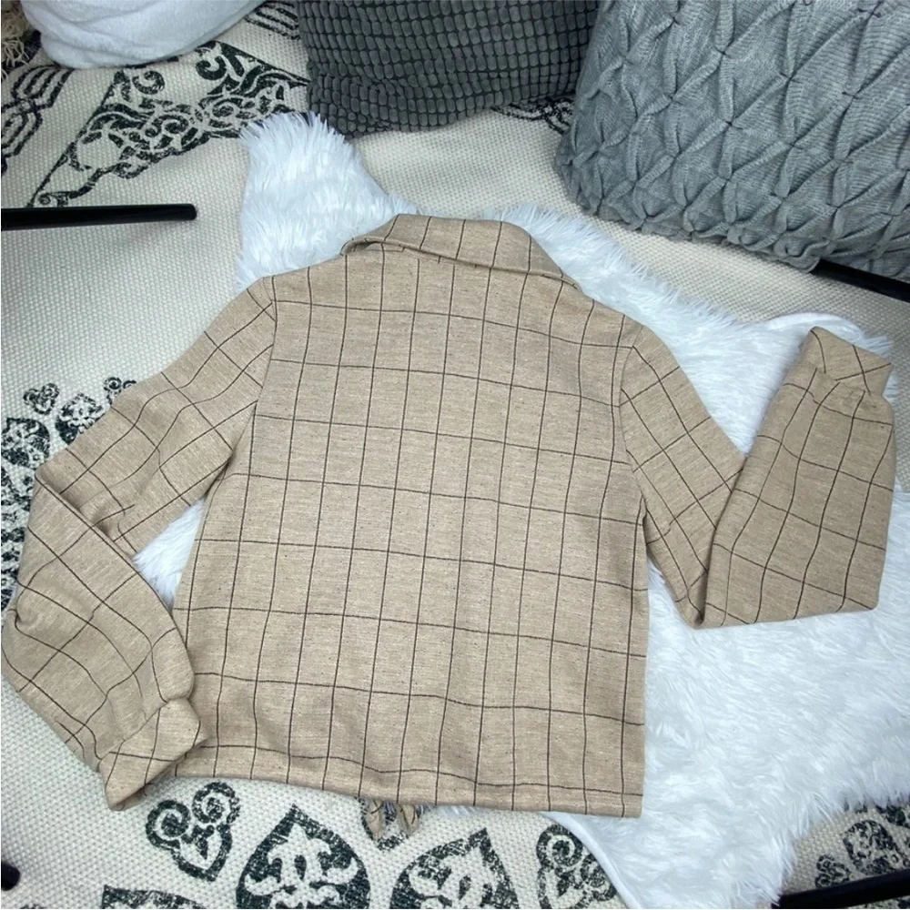Vintage custom crop top blouse Size 8